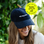 Corduroy Baseball Cap in Navy