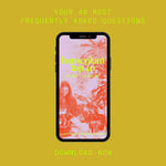 Happy Happy Houseplant Houseplant Top 40 FAQ guide and playlist, free digital download, shown on a phone screen