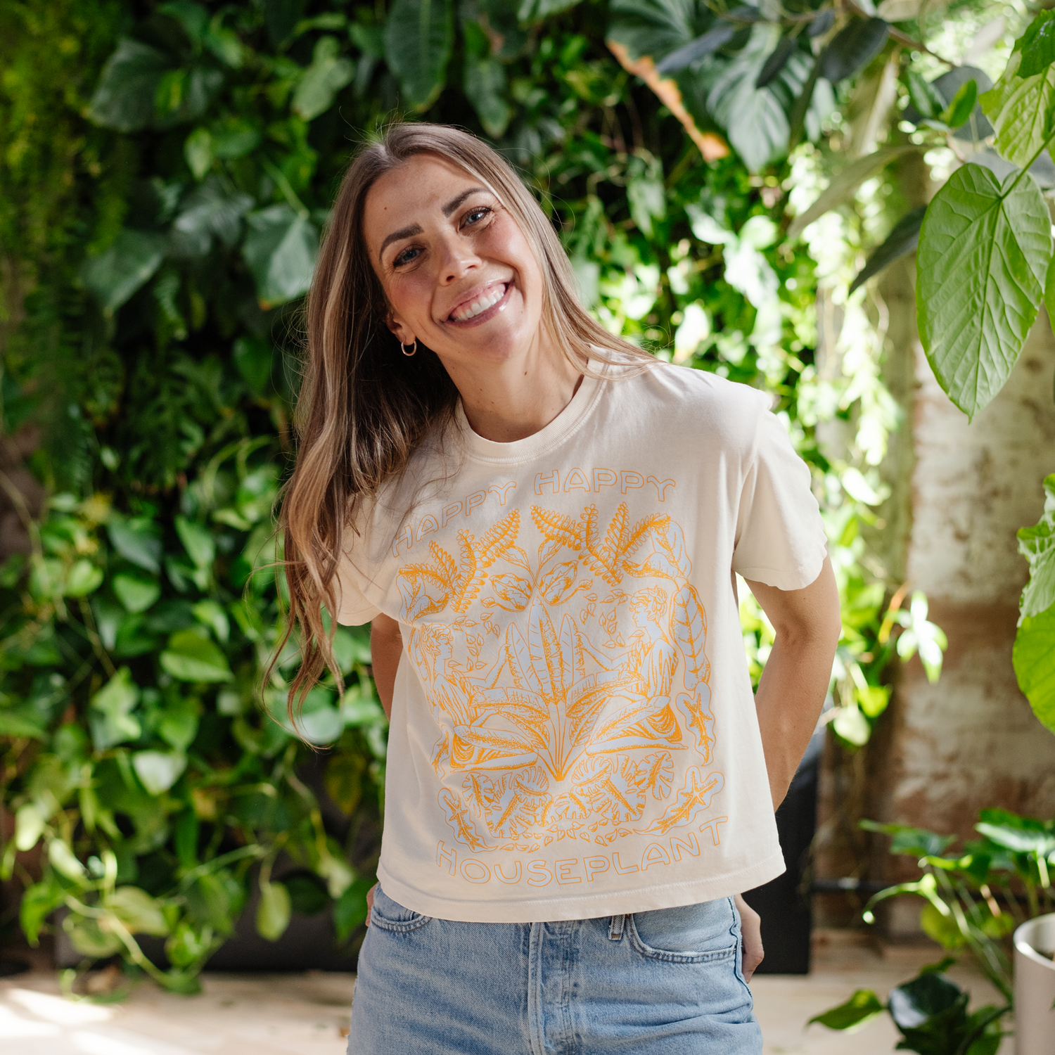 Plant Goddess Tee in Ivory