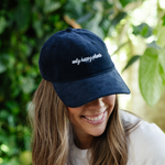 Corduroy Baseball Cap in Navy