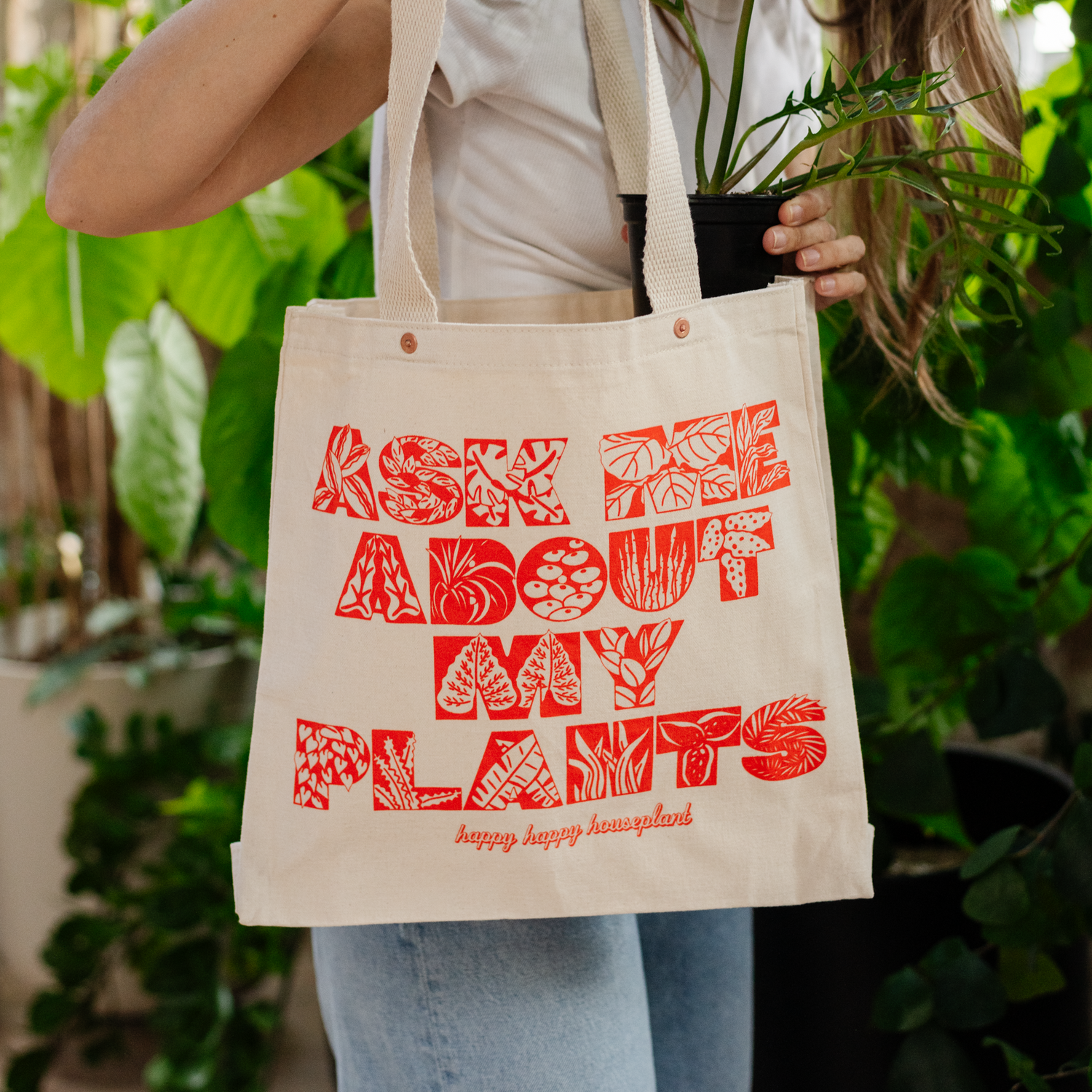 Ask Me About My Plants Tote