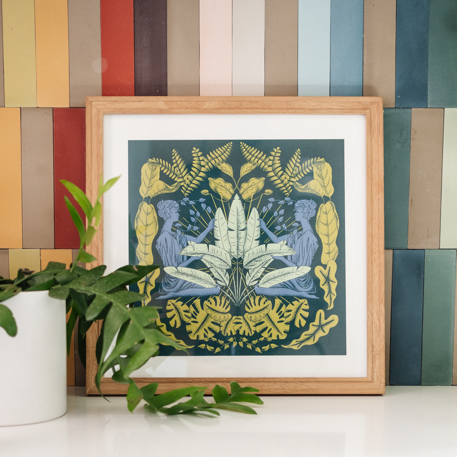Plant Goddess Print in Night