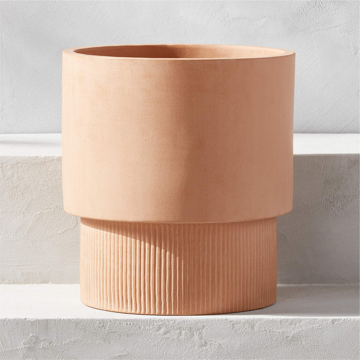 Terracotta Ribbed Planter