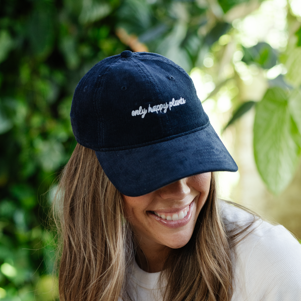 Corduroy Baseball Cap in Navy display picture 3