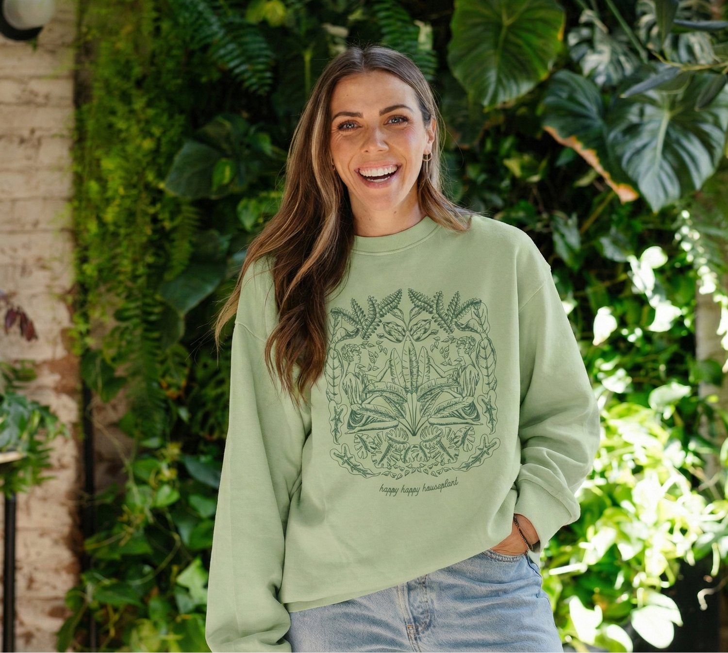 Plant Goddess Crew in Sage