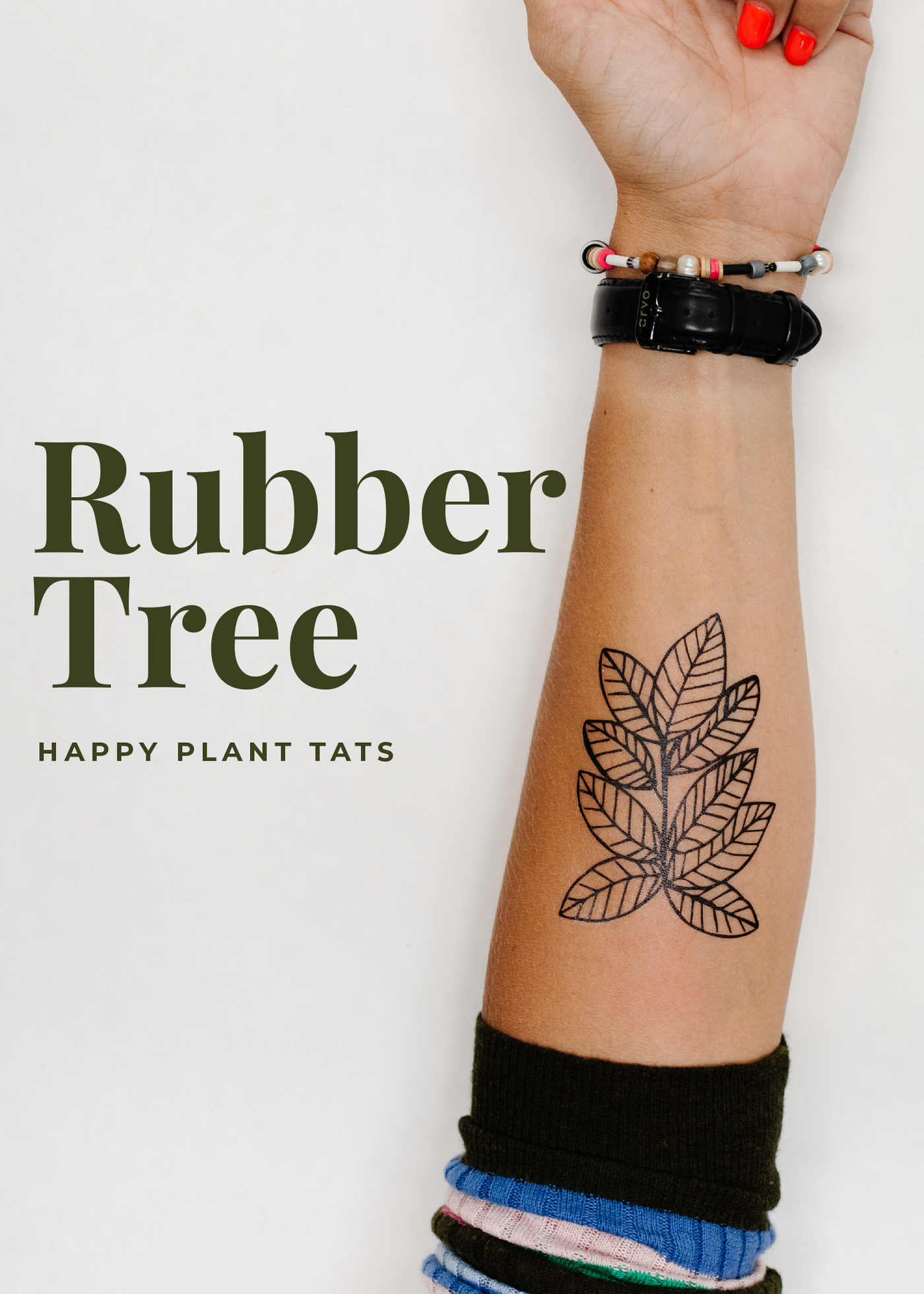 Happy Plant Tats Temporary Tattoos - Happy Happy Houseplant